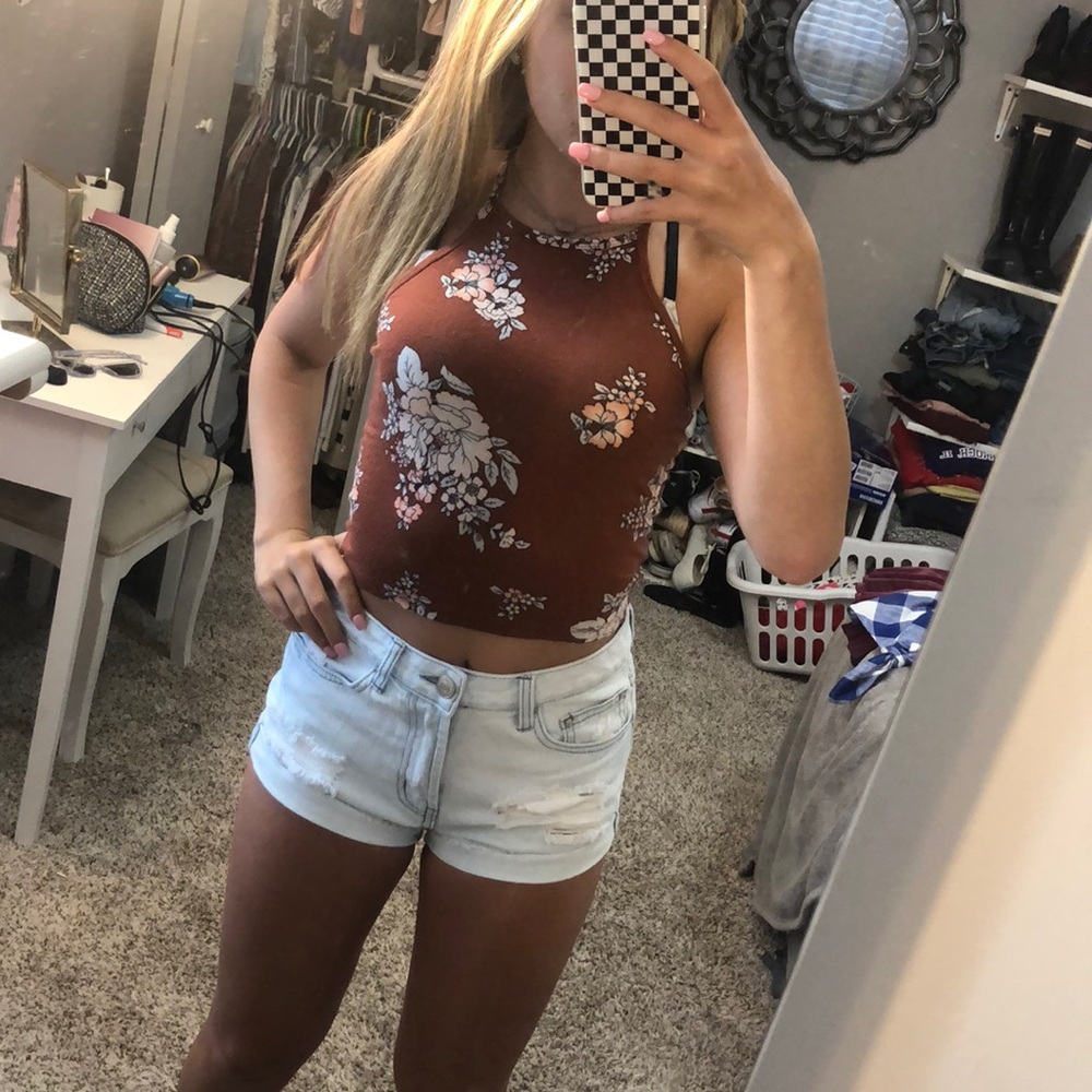 floral crop top forever 21